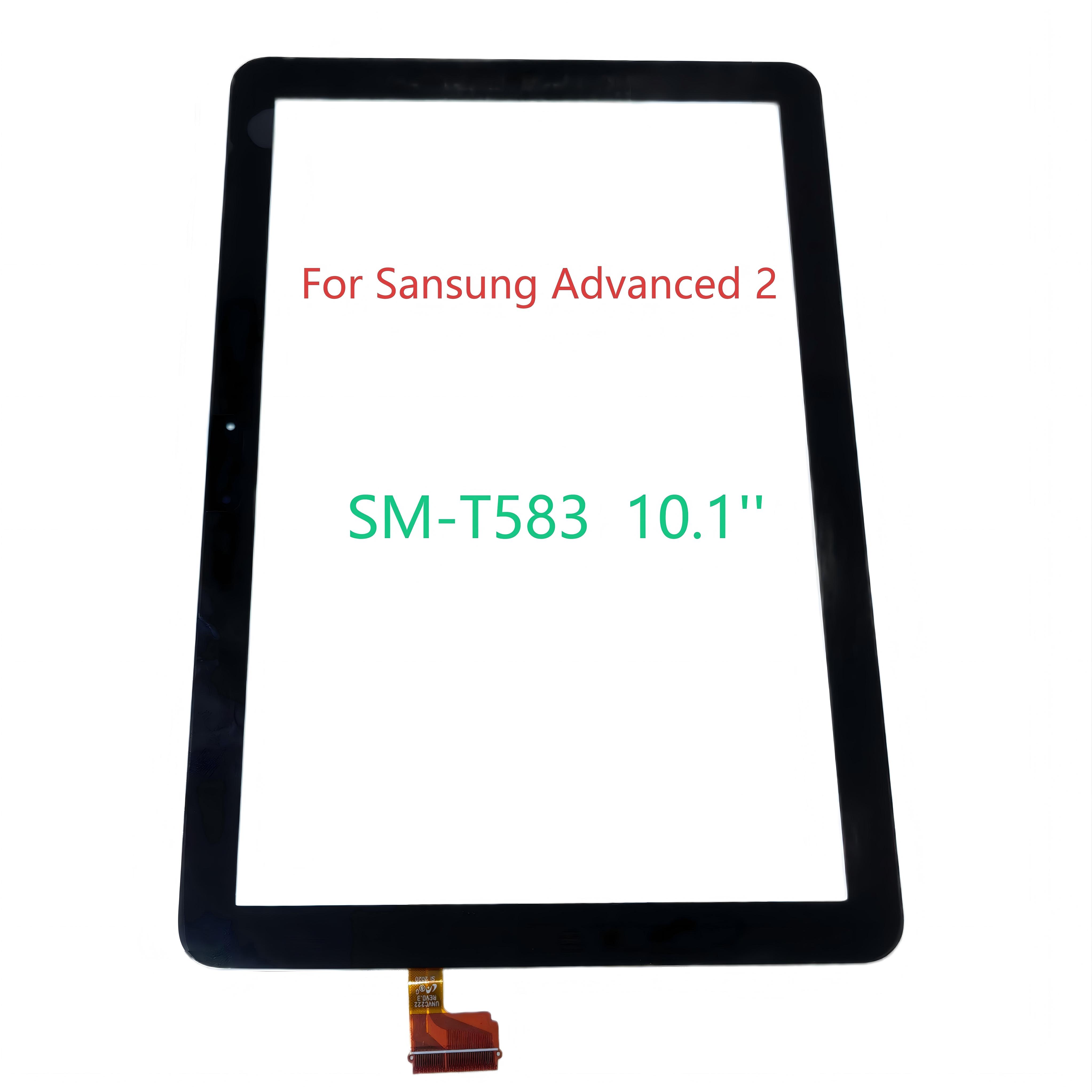 Galaxy Tablet Accessories - 10.1 ''サムスンギャラクシータブアドバンスド2 T583 SM-T583タッチスクリーン+ LCDフロントガラスパネル交換部品