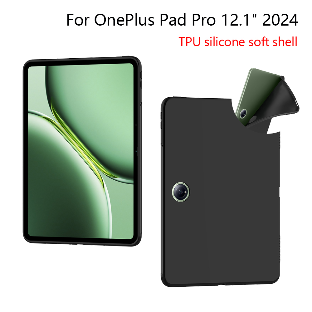 Oneplus Tablet Accessories - Oneplus pad pro用のソフトケース,oneplus pad 2用のTPUシリコンケース,背面保護ケース,12.1インチ,2024