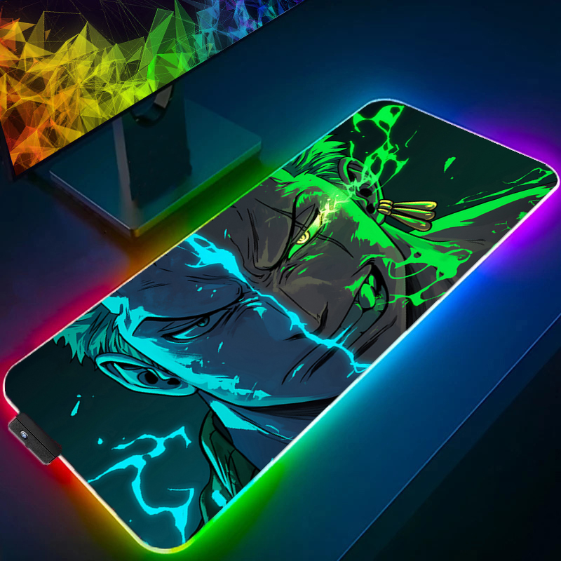 Tablet Gaming Accessories - ワンピースゾロマウスパッド RGB ゲームアクセサリー Gabinete ゲーマー PC