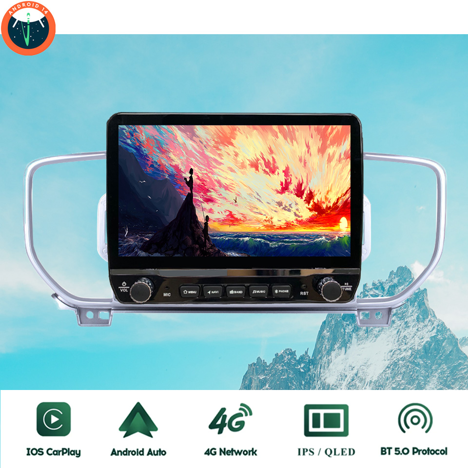 Tablet Danish Mobile & Accessories - Android 14搭載カーステレオマルチメディアPCタブレット Kia Sportage KX5 2016-2018用