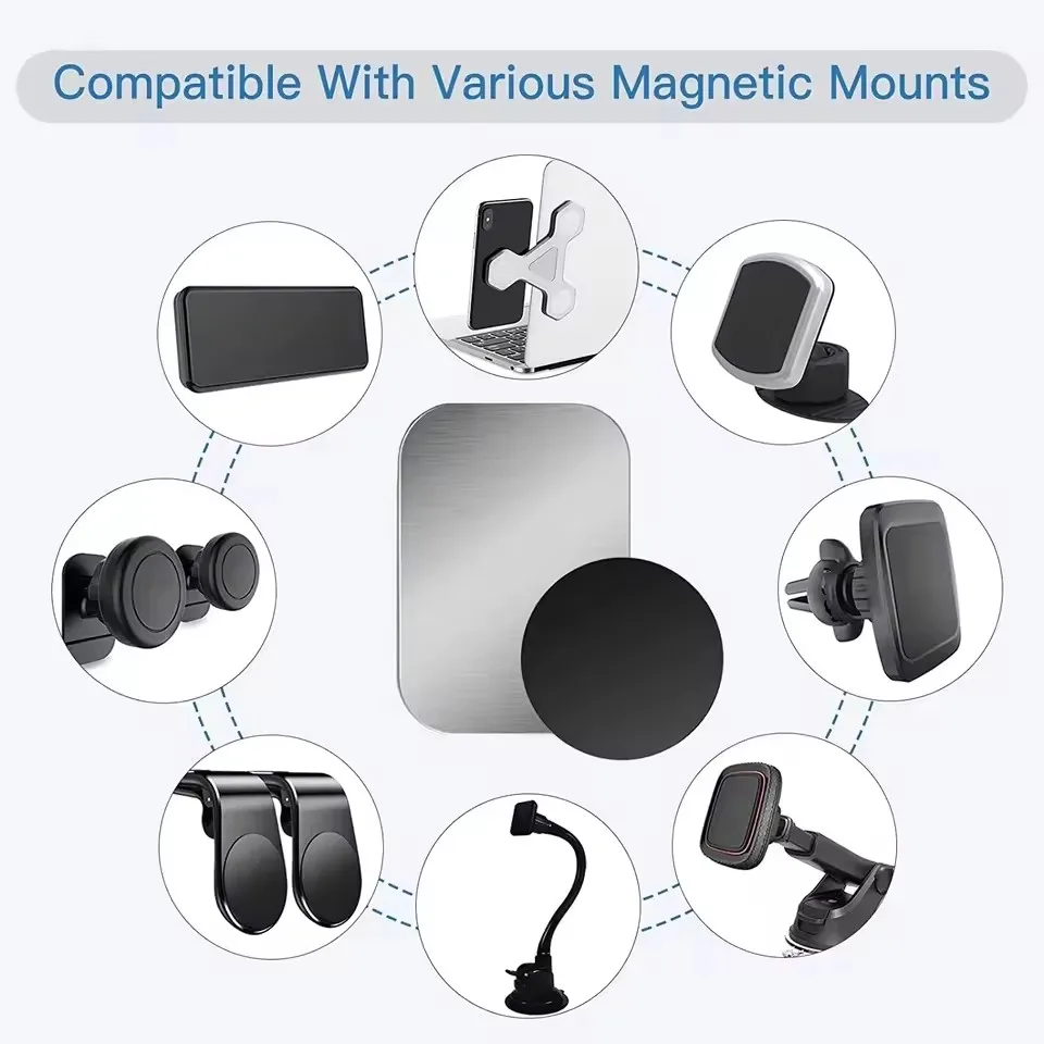磁気式車載スマホホルダー用金属プレートディスク 薄い鉄板ステ - Tablet Accessories For Car のレビューと価格