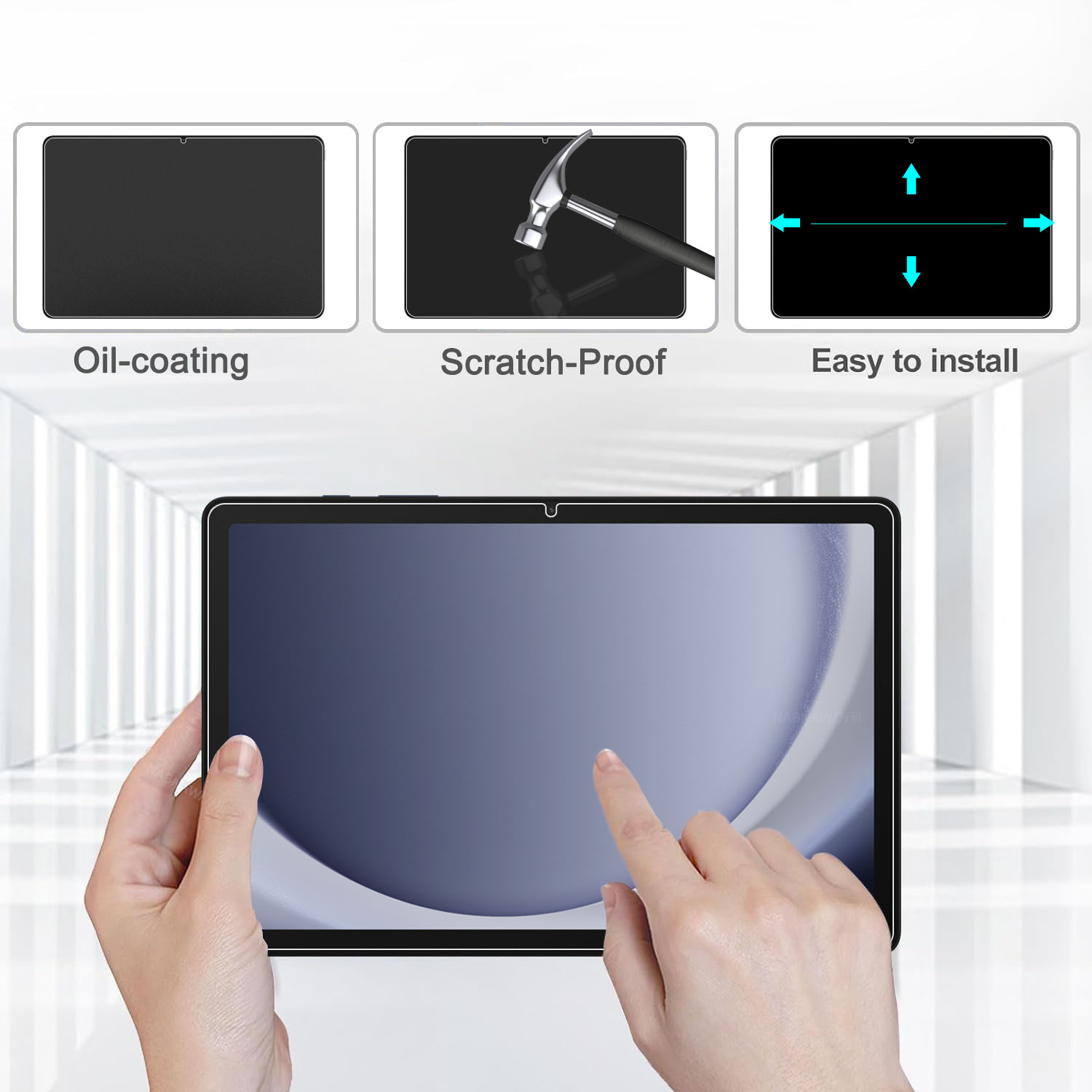 2 個 HD スクラッチプルーフスクリーンプロテクター強化ガ - Galaxy Tablet Accessories のレビューと価格