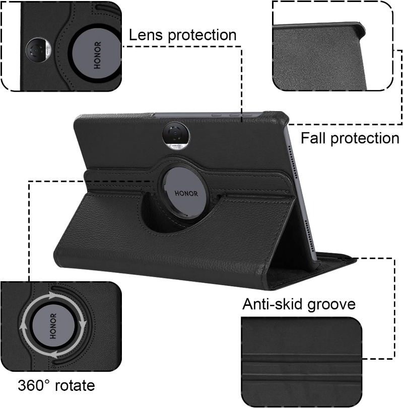 360度回転スタンドケース Huawei Honor Pad - Honor Tablet X9 Accessories のレビューと価格