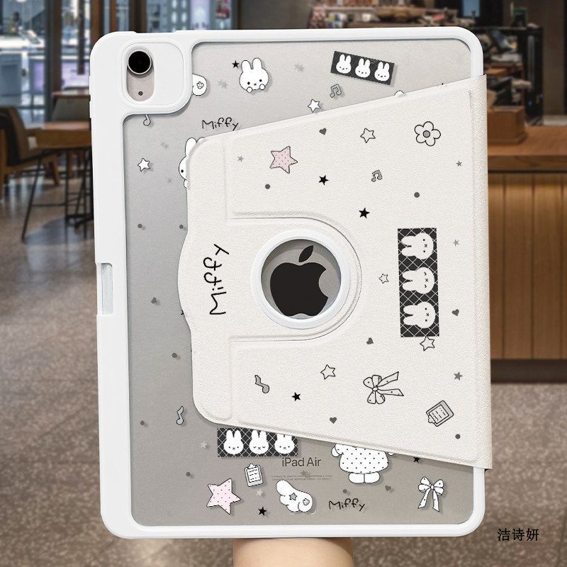 かわいい漫画風でおしゃれなミッフィー360度回転式iPadタ - Tablet Accessories Case のレビューと価格