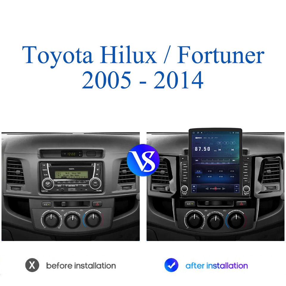 Autoradio DVD カセットトヨタフォーチュナーハイ - Tablet Danish Mobile & Accessories のレビューと価格