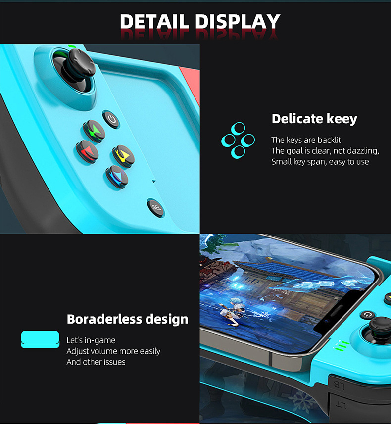 D3ワイヤレスBluetooth伸縮式ゲームパッド、Andr - Android Tablet Gaming Accessories のレビューと価格
